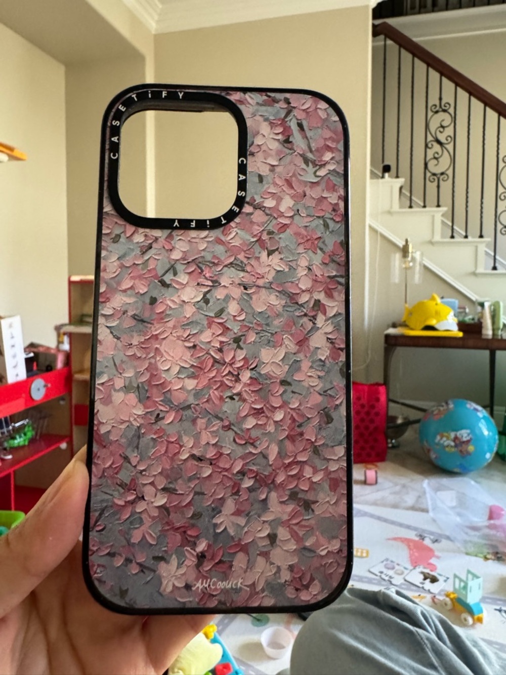 Casetify Pink & Gray Petal Mosaic Phone Case